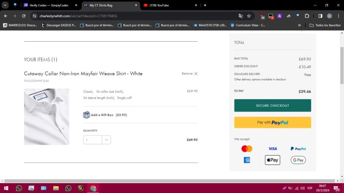 Charles tyrwhitt uk shops discount code 2024
